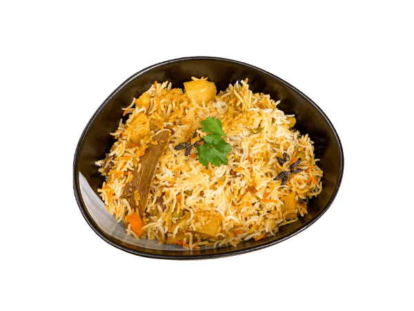 Veg Dum Biryani - chopped chilli kitchen varanasi